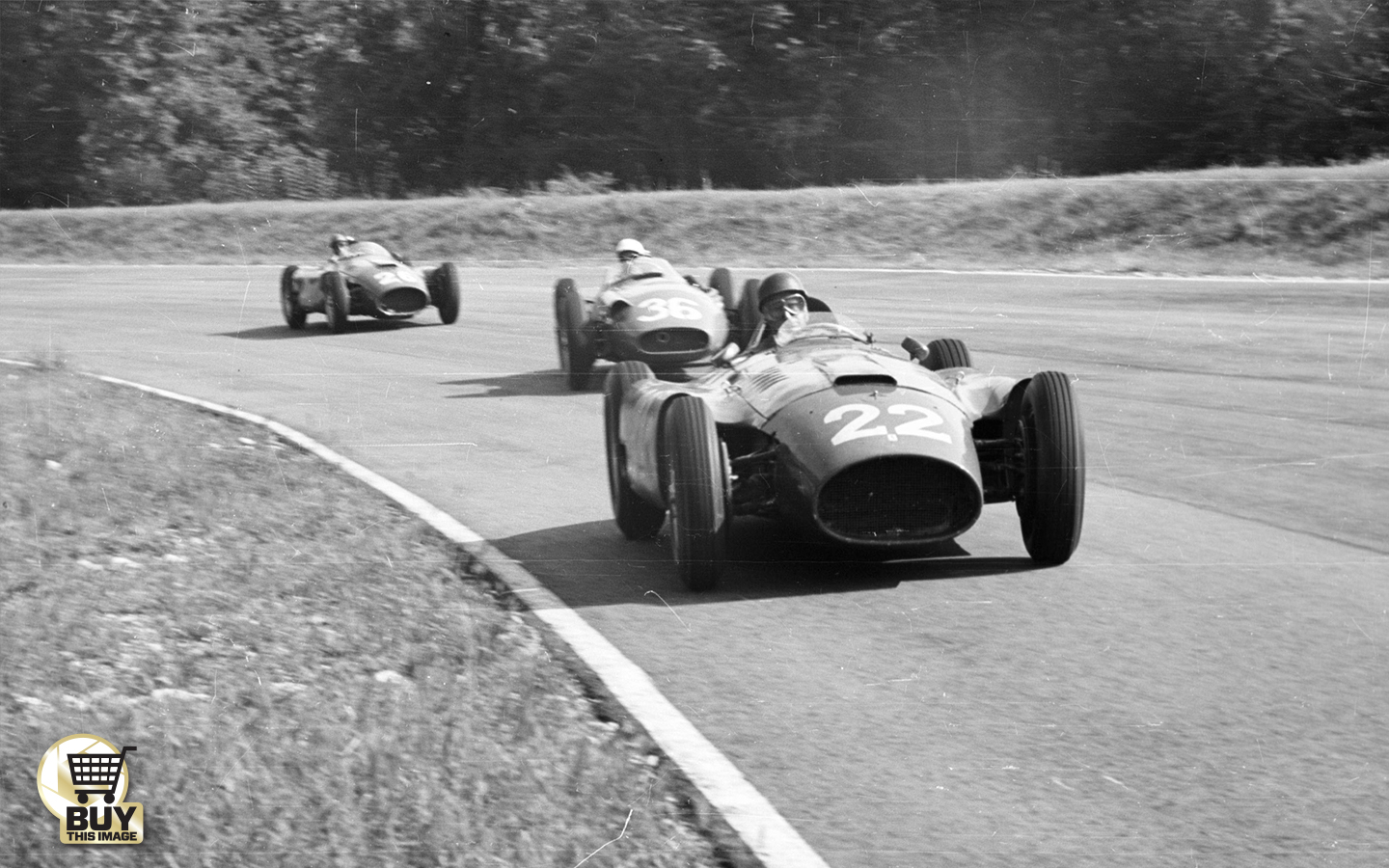 Carte Postale Historique GP D'Italie 1956 - Nino Farina Sur Ferrari - Neuve